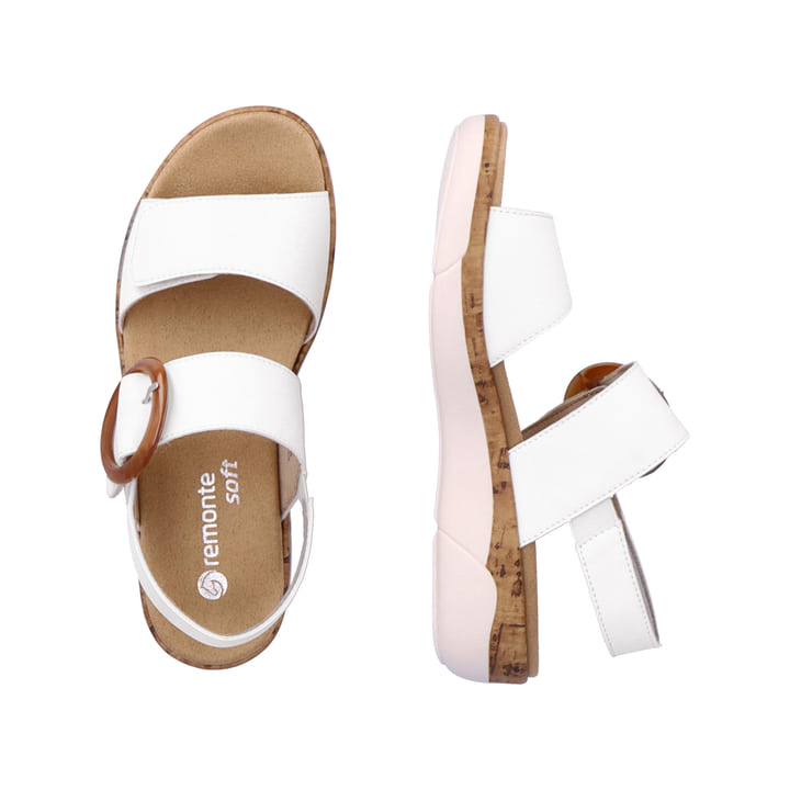 Remonte Artikelnummer R6853-80 remonte Damen Riemchensandalen edelweiß 50% Rabatt mit kostenlosem Versand