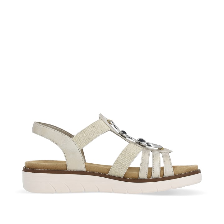 Remonte Artikelnummer D2073-60 remonte Damen Riemchensandalen cremebeige-silber Clearance-Verkauf