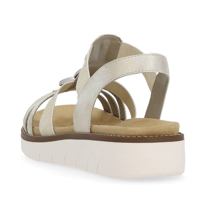 Remonte Artikelnummer D2073-60 remonte Damen Riemchensandalen cremebeige-silber Clearance-Verkauf