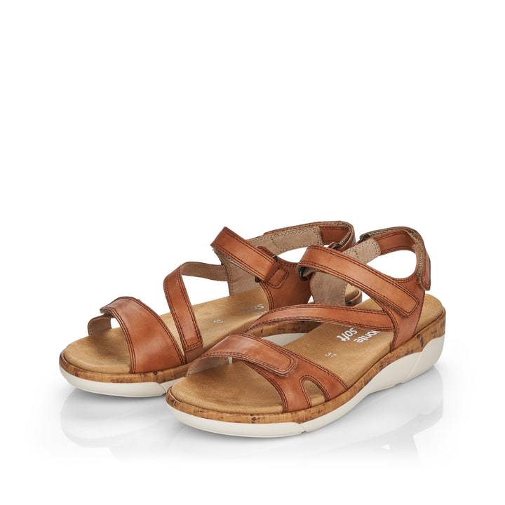 Remonte Artikelnummer R6850-22 remonte Damen Riemchensandalen karamellbraun Speichern exportieren