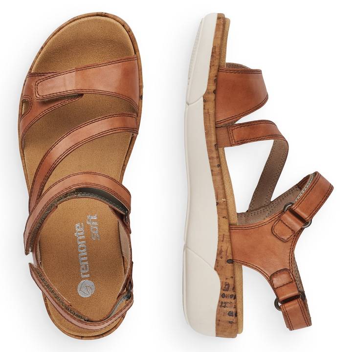Remonte Artikelnummer R6850-22 remonte Damen Riemchensandalen karamellbraun Speichern exportieren