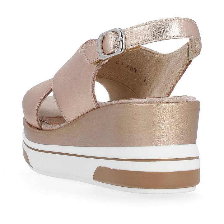 Remonte Artikelnummer D1P53-31 remonte Damen Keilsandaletten metallicrosé Outlet