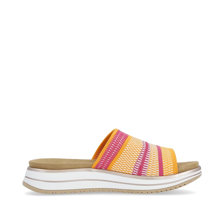 Remonte Artikelnummer D1J54-68 remonte Damen Pantoletten pink-mangogelb Limitierter Zeitrabatt