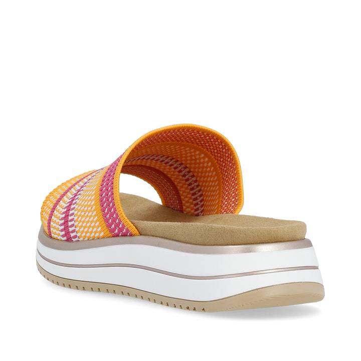 Remonte Artikelnummer D1J54-68 remonte Damen Pantoletten pink-mangogelb Limitierter Zeitrabatt
