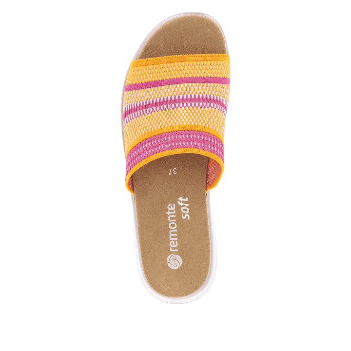 Remonte Artikelnummer D1J54-68 remonte Damen Pantoletten pink-mangogelb Limitierter Zeitrabatt
