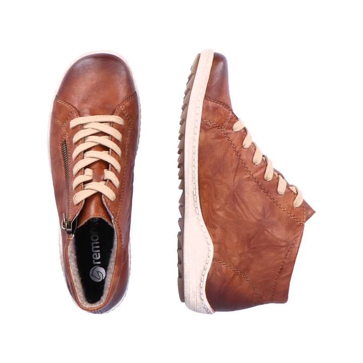 Remonte Artikelnummer R1470-22 remonte Damen Schnürschuhe karamellbraun Lagerräumung