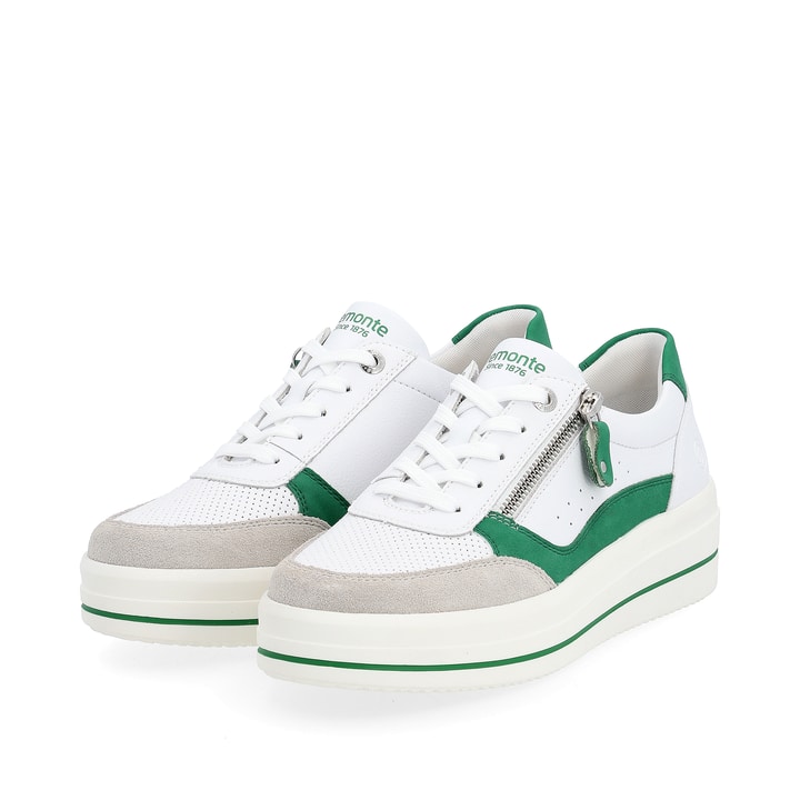 Remonte Artikelnummer D1C00-80 remonte Damen Sneaker smaragdgrün-schneeweiß Zeitlich begrenztes Angebot