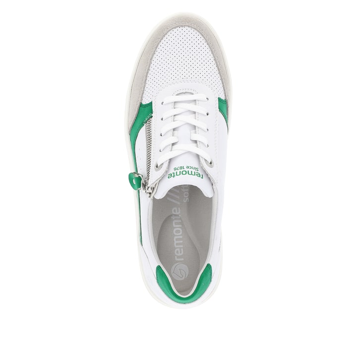 Remonte Artikelnummer D1C00-80 remonte Damen Sneaker smaragdgrün-schneeweiß Zeitlich begrenztes Angebot