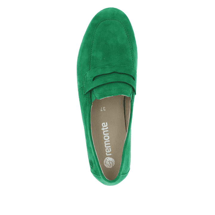 Remonte Artikelnummer D0K02-52 remonte Damen Loafers smaragdgrün Vierteljährliche Förderung
