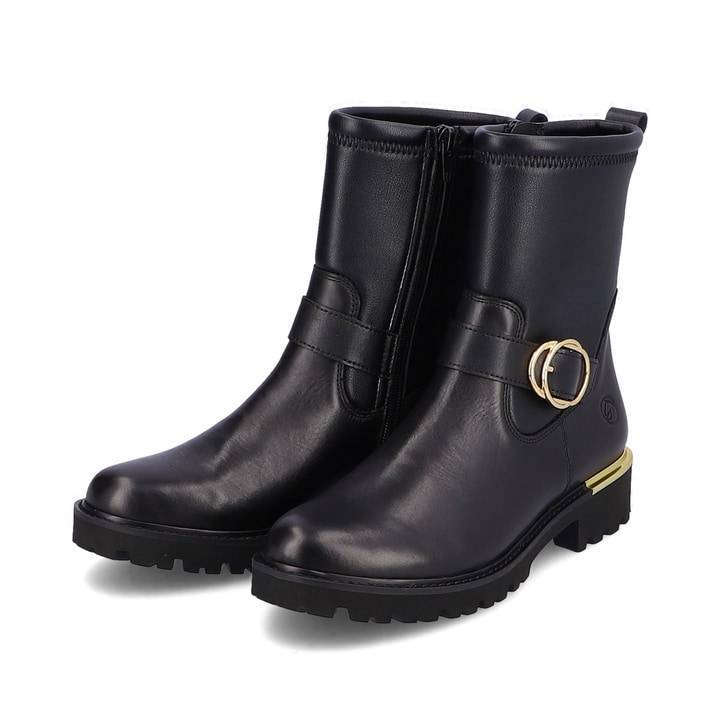 Remonte Artikelnummer D8666-01 remonte Damen Biker Boots nachtschwarz Nur noch ein Tag übrig