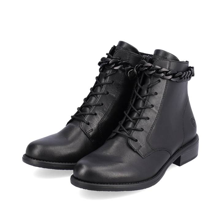 Remonte Artikelnummer D0F74-01 remonte Damen Biker Boots glanzschwarz 50% Rabatt mit kostenlosem Versand
