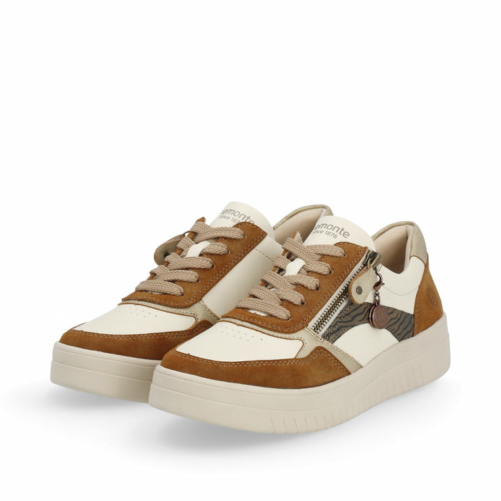 Remonte Artikelnummer D0J01-24 remonte Damen Sneaker nougatbraun-weiß Rabatte dieses Monats