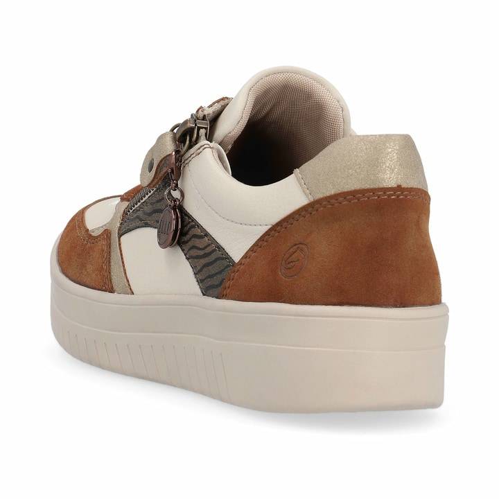 Remonte Artikelnummer D0J01-24 remonte Damen Sneaker nougatbraun-weiß Rabatte dieses Monats