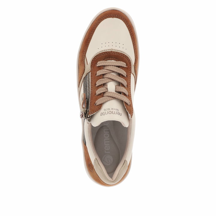 Remonte Artikelnummer D0J01-24 remonte Damen Sneaker nougatbraun-weiß Rabatte dieses Monats