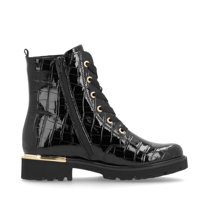 Remonte Artikelnummer D8683-00 remonte Damen Schnürstiefel lackschwarz Online
