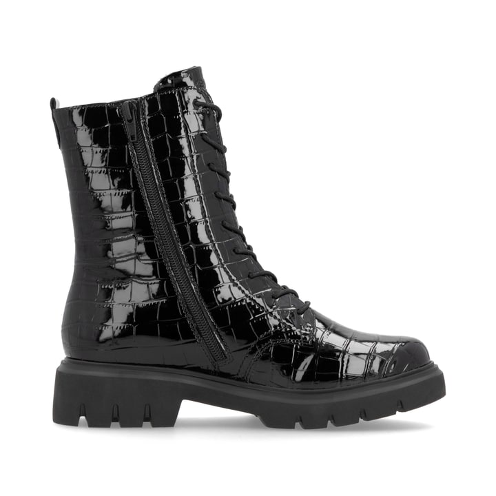 Remonte Artikelnummer D1W72-02 remonte Damen Schnürstiefel glanzschwarz Schlussverkauf