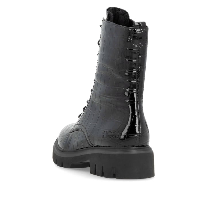 Remonte Artikelnummer D1W72-02 remonte Damen Schnürstiefel glanzschwarz Schlussverkauf