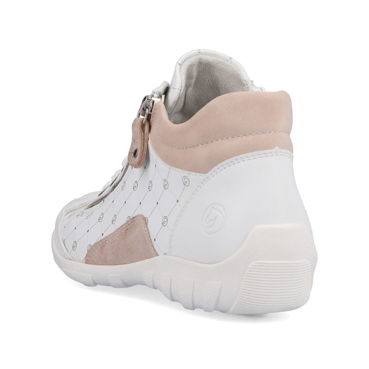 Remonte Artikelnummer R3496-80 remonte Damen Schnürschuhe reinweiß-altrosa Großer Ausverkauf