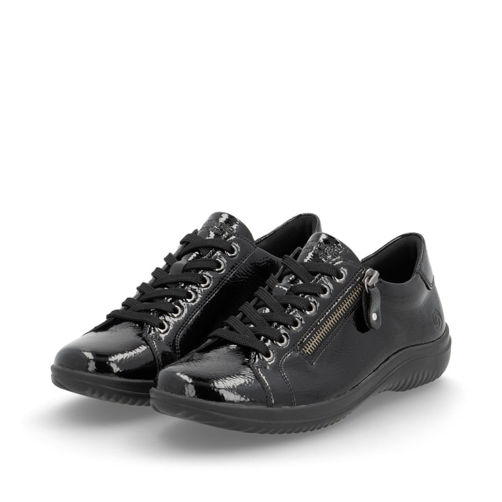 Remonte Artikelnummer D1E03-01 remonte Damen Schnürschuhe glanzschwarz Black Friday