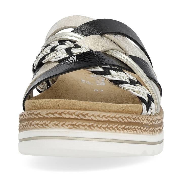 Remonte Artikelnummer D0Q50-02 remonte Damen Pantoletten schwarz-hellbeige Jubiläumsangebot