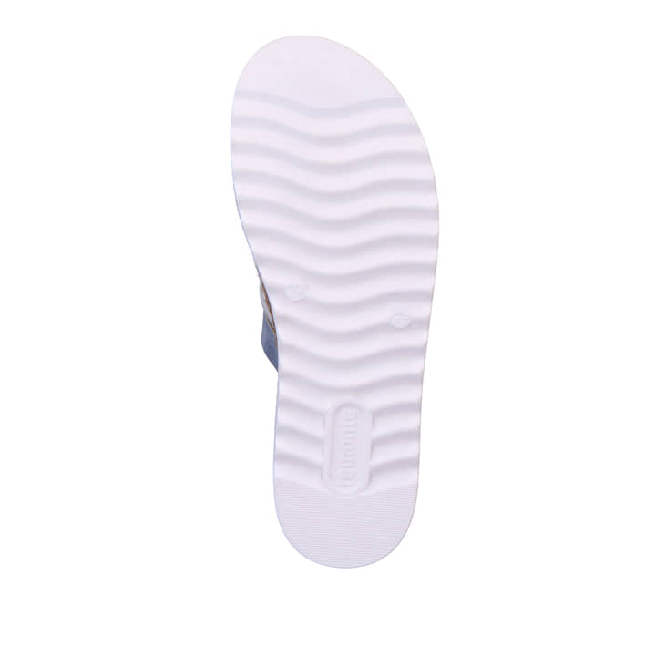 Remonte Artikelnummer D0Q50-12 remonte Damen Pantoletten pastellblau-metallic Saisonale Angebote