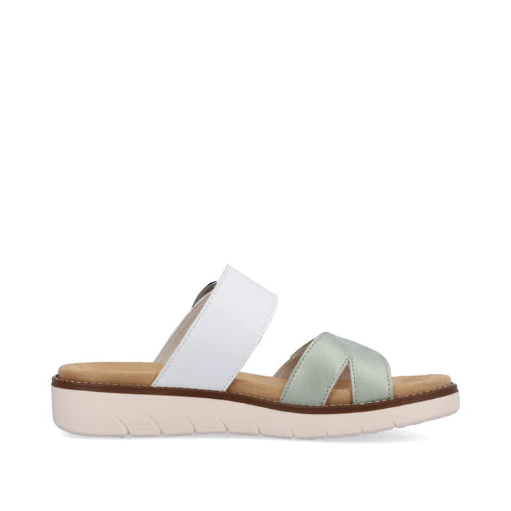 Remonte Artikelnummer D2048-52 remonte Damen Pantoletten pastellgrün-altweiß Super Sparpreis