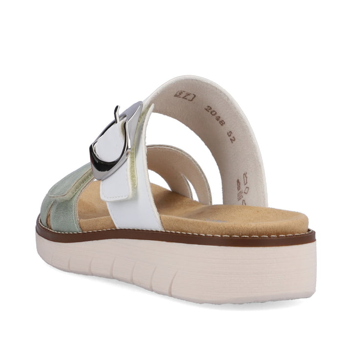 Remonte Artikelnummer D2048-52 remonte Damen Pantoletten pastellgrün-altweiß Super Sparpreis