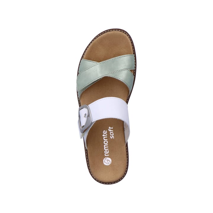 Remonte Artikelnummer D2048-52 remonte Damen Pantoletten pastellgrün-altweiß Super Sparpreis