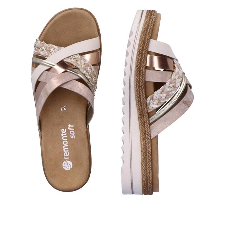 Remonte Artikelnummer D0Q50-31 remonte Damen Pantoletten puderrosa-metallic Wochenangebot