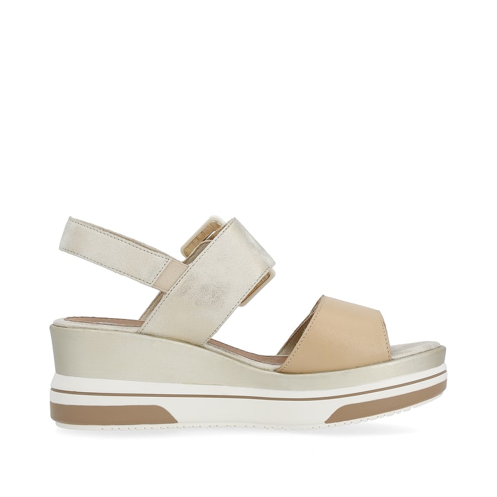 Remonte Artikelnummer D1P50-90 remonte Damen Keilsandaletten beige-metallic Nur noch ein Tag übrig