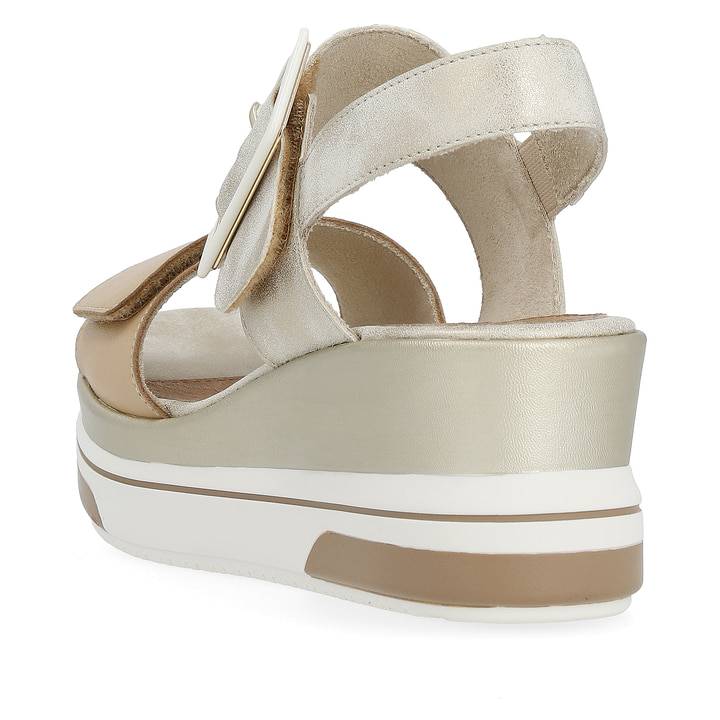 Remonte Artikelnummer D1P50-90 remonte Damen Keilsandaletten beige-metallic Nur noch ein Tag übrig