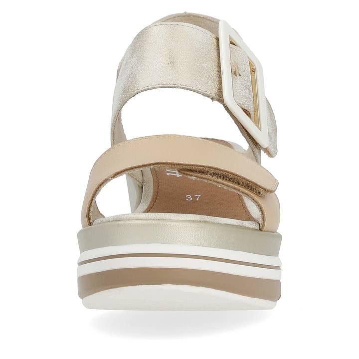 Remonte Artikelnummer D1P50-90 remonte Damen Keilsandaletten beige-metallic Nur noch ein Tag übrig