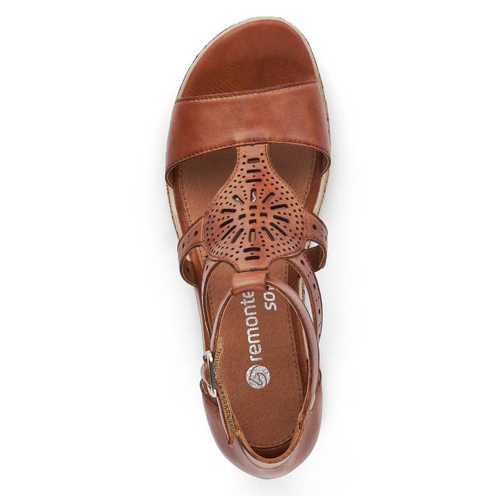 Remonte Artikelnummer D3053-24 remonte Damen Keilsandaletten kastanienbraun Kostenloser Versand international