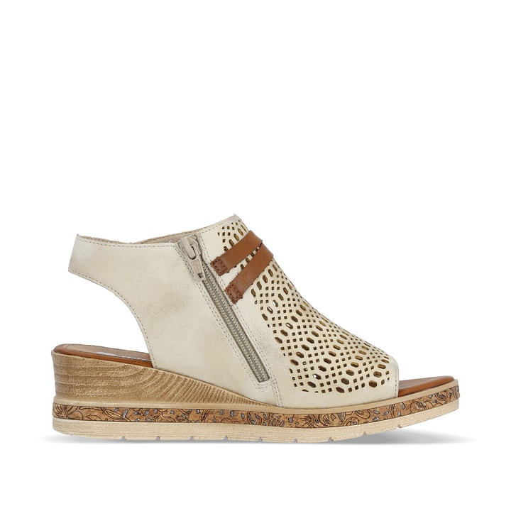 Remonte Artikelnummer D3075-60 remonte Damen Keilsandaletten cremebeige Online