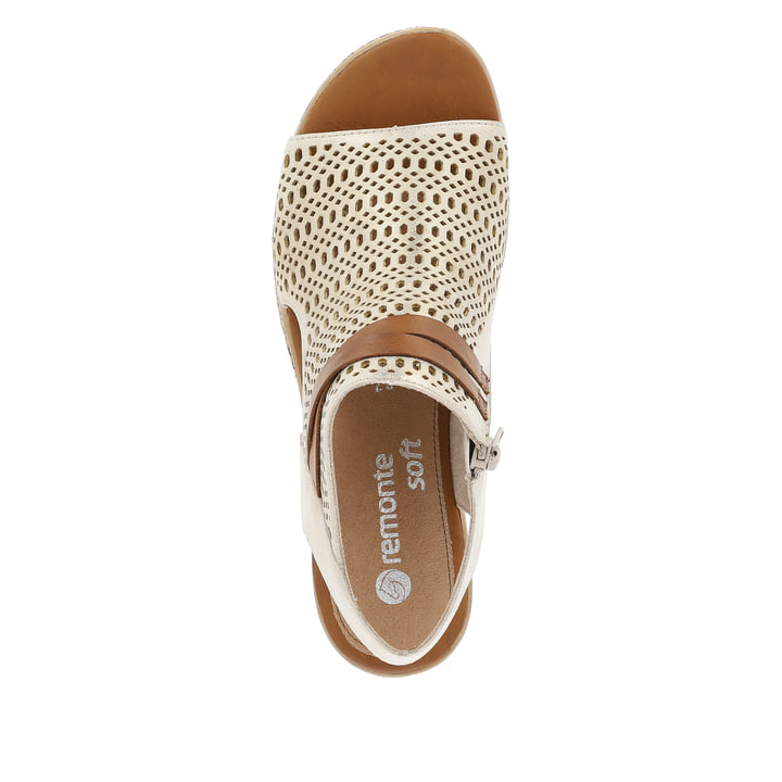 Remonte Artikelnummer D3075-60 remonte Damen Keilsandaletten cremebeige Online