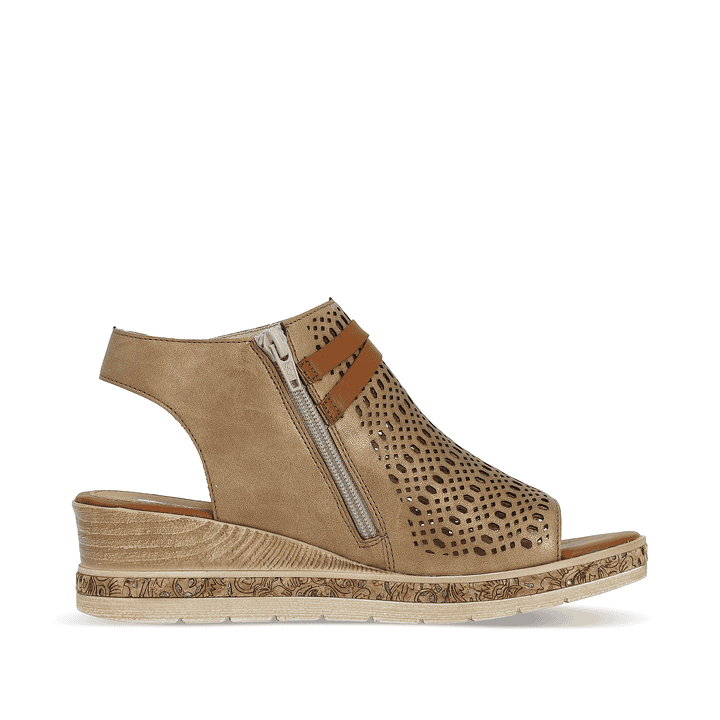 Remonte Artikelnummer D3075-90 remonte Damen Keilsandaletten bronze Auslauf
