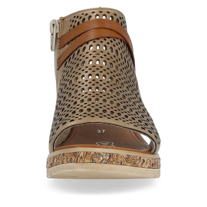 Remonte Artikelnummer D3075-90 remonte Damen Keilsandaletten bronze Auslauf