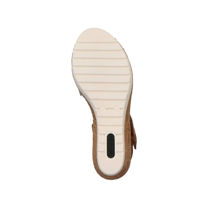Remonte Artikelnummer R6251-23 remonte Damen Keilsandaletten karamellbraun-metallic Blitzverkäufe