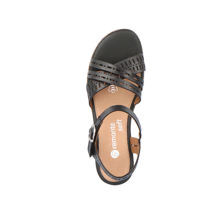 Remonte Artikelnummer D3063-00 remonte Damen Keilsandaletten asphaltschwarz Sonderangebot