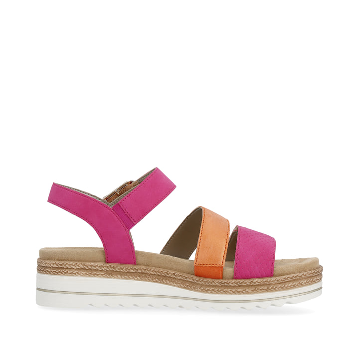 Remonte Artikelnummer D0Q55-31 remonte Damen Riemchensandalen magenta-rostorange Preisnachlass