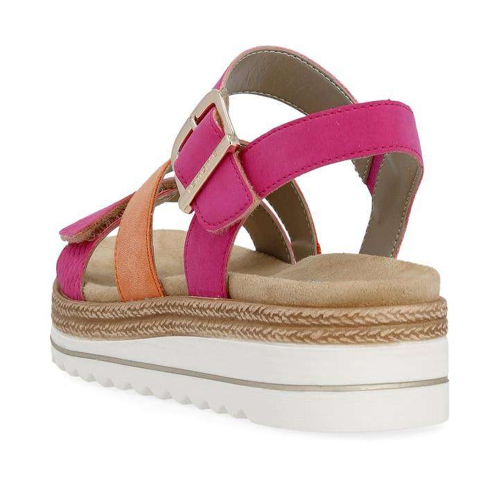 Remonte Artikelnummer D0Q55-31 remonte Damen Riemchensandalen magenta-rostorange Preisnachlass
