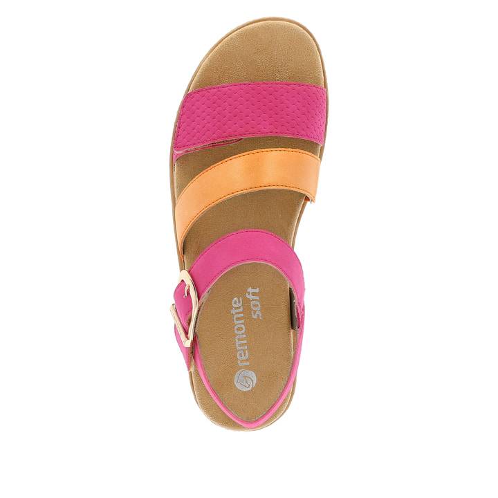 Remonte Artikelnummer D0Q55-31 remonte Damen Riemchensandalen magenta-rostorange Preisnachlass