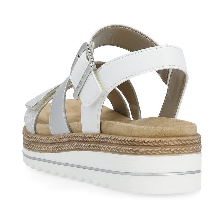 Remonte Artikelnummer D0Q55-90 remonte Damen Riemchensandalen silber-perlweiß Top Angebot