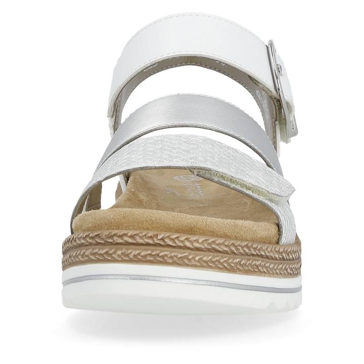 Remonte Artikelnummer D0Q55-90 remonte Damen Riemchensandalen silber-perlweiß Top Angebot