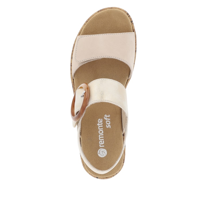 Remonte Artikelnummer R6853-61 remonte Damen Riemchensandalen lehmbeige-altweiß Online Outlet