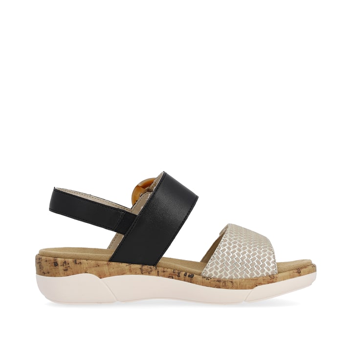 Remonte Artikelnummer R6853-02 remonte Damen Riemchensandalen stahlschwarz-goldbeige Zeitlich begrenztes Angebot