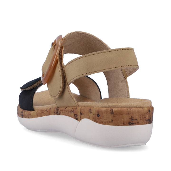 Remonte Artikelnummer R6853-60 remonte Damen Riemchensandalen sandbeige-stahlblau Bestseller