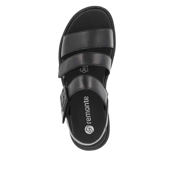 Remonte Artikelnummer D7957-00 remonte Damen Riemchensandalen graphitschwarz Räumungsverkauf