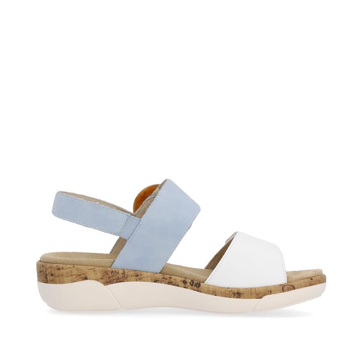 Remonte Artikelnummer R6853-10 remonte Damen Riemchensandalen babyblau-kristallweiß Sonderangebote