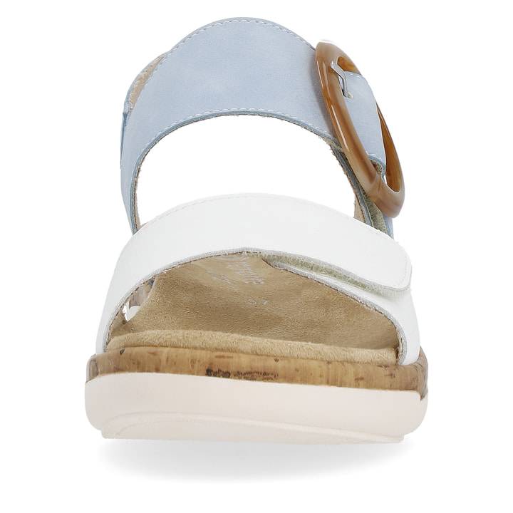 Remonte Artikelnummer R6853-10 remonte Damen Riemchensandalen babyblau-kristallweiß Sonderangebote